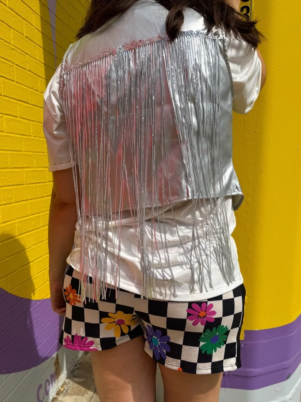 Silver Fringe Vest - Picture 2 of 3
